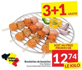 Promoties Brochettes de boulettes - Huismerk - Intermarche - Geldig van 23/04/2024 tot 28/04/2024 bij Intermarche