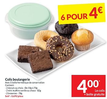 Promotions Colis boulangerie - Produit maison - Intermarche - Valide de 23/04/2024 à 28/04/2024 chez Intermarche