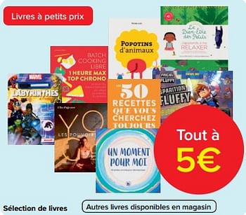 Promoties Sélection de livres - Huismerk - Carrefour  - Geldig van 24/04/2024 tot 30/04/2024 bij Carrefour