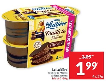Promotions La laitiére feuilleté de mousse - Nestlé - Valide de 23/04/2024 à 28/04/2024 chez Intermarche