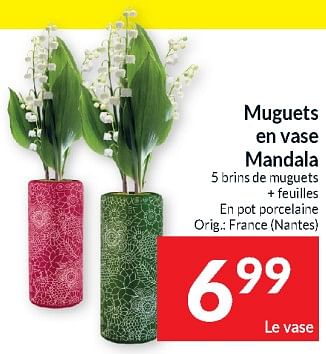 Promotions Muguets en vase mandala - Produit maison - Intermarche - Valide de 23/04/2024 à 28/04/2024 chez Intermarche