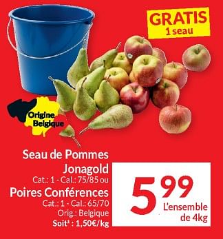 Promotions Seau de pommes jonagold - Produit maison - Intermarche - Valide de 23/04/2024 à 28/04/2024 chez Intermarche