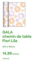 Promotions Gala chemin de table fiori lila - Gala - Valide de 01/04/2024 à 31/07/2024 chez Ava