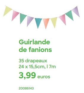 Promotions Guirlande de fanions - Produit Maison - Ava - Valide de 01/04/2024 à 31/07/2024 chez Ava