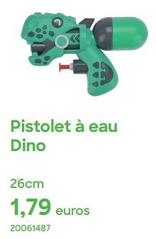 Promotions Pistolet à eau dino - Produit Maison - Ava - Valide de 01/04/2024 à 31/07/2024 chez Ava