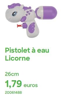 Promoties Pistolet à eau licorne - Huismerk - Ava - Geldig van 01/04/2024 tot 31/07/2024 bij Ava