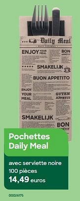 Promoties Pochettes daily meal - Huismerk - Ava - Geldig van 01/04/2024 tot 31/07/2024 bij Ava