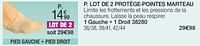 Promotions Lot de 2 protège-pointes marteau - Epitact - Valide de 01/04/2024 à 30/06/2024 chez Damart