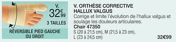 Promoties Orthèse corrective hallux valgus - Epitact - Geldig van 01/04/2024 tot 30/06/2024 bij Damart