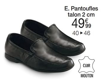Promotions Pantoufles - Produit Maison - Damart - Valide de 01/04/2024 à 30/06/2024 chez Damart
