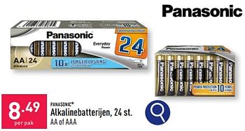 Promoties Alkalinebatterijen - Panasonic - Geldig van 29/04/2024 tot 05/05/2024 bij Aldi