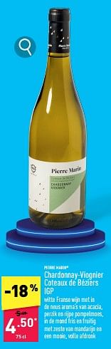 Promoties Chardonnay-viognier coteaux de béziers igp - Witte wijnen - Geldig van 29/04/2024 tot 05/05/2024 bij Aldi