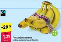 Promoties Fairtradejuniorbananen - Huismerk - Aldi - Geldig van 29/04/2024 tot 05/05/2024 bij Aldi
