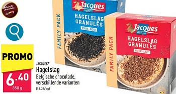 Promotions Hagelslag - Jacques - Valide de 29/04/2024 à 05/05/2024 chez Aldi