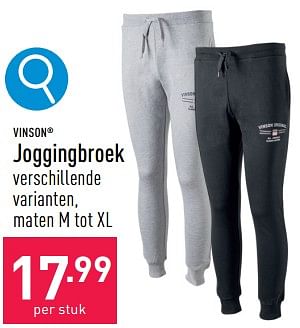 Promoties Joggingbroek - Vinson Polo Club - Geldig van 29/04/2024 tot 05/05/2024 bij Aldi