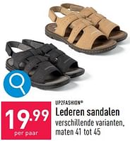Promoties Lederen sandalen - UP2Fashion - Geldig van 29/04/2024 tot 05/05/2024 bij Aldi