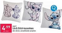 Promoties Lilo + stitch-kussenhoes - Disney - Geldig van 29/04/2024 tot 05/05/2024 bij Aldi