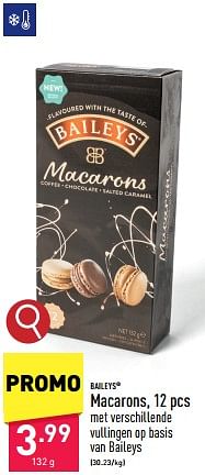 Promotions Macarons - Baileys - Valide de 29/04/2024 à 05/05/2024 chez Aldi