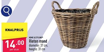 Promotions Rieten mand - Home & Styling - Valide de 29/04/2024 à 05/05/2024 chez Aldi