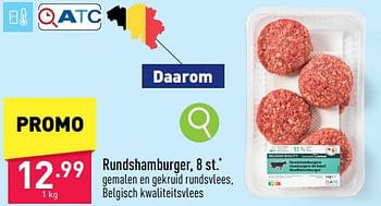 Promotions Rundshamburger - Produit maison - Aldi - Valide de 29/04/2024 à 05/05/2024 chez Aldi