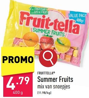 Promoties Summer fruits - Fruittella - Geldig van 29/04/2024 tot 05/05/2024 bij Aldi