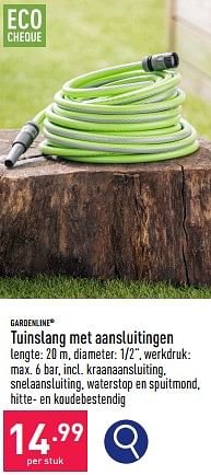 Promoties Tuinslang met aansluitingen - Garden line - Geldig van 29/04/2024 tot 05/05/2024 bij Aldi