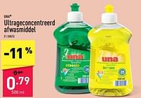 Promoties Ultrageconcentreerd afwasmiddel - Una - Geldig van 29/04/2024 tot 05/05/2024 bij Aldi