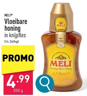 Promoties Vloeibare honing - Meli - Geldig van 29/04/2024 tot 05/05/2024 bij Aldi