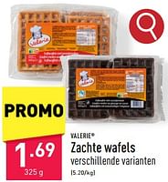 Promoties Zachte wafels - Valerie - Geldig van 29/04/2024 tot 05/05/2024 bij Aldi
