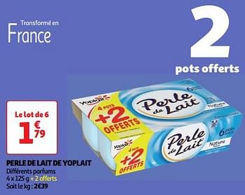 Promoties Perle de lait de yoplait - Yoplait - Geldig van 23/04/2024 tot 28/04/2024 bij Auchan
