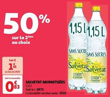 Promoties Salvetat aromatisées - La Salvetat - Geldig van 23/04/2024 tot 28/04/2024 bij Auchan