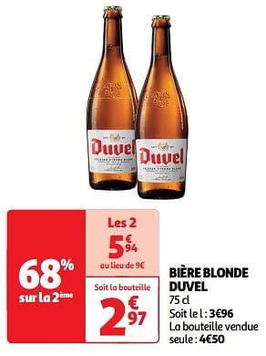 Promoties Bière blonde duvel - Duvel - Geldig van 23/04/2024 tot 28/04/2024 bij Auchan