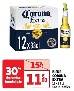 Promoties Bière corona extra - Corona - Geldig van 23/04/2024 tot 28/04/2024 bij Auchan