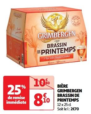 Promotions Bière grimbergen brassin de printemps - Grimbergen - Valide de 23/04/2024 à 28/04/2024 chez Auchan Ronq