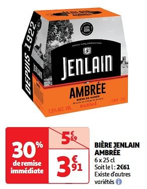 Promoties Bière jenlain ambrée - Jenlain - Geldig van 23/04/2024 tot 28/04/2024 bij Auchan