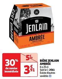 Bière jenlain ambrée-Jenlain