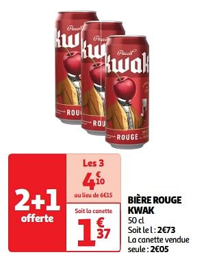 Promoties Bière rouge kwak - Kwak - Geldig van 23/04/2024 tot 28/04/2024 bij Auchan