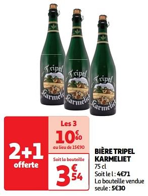 Promoties Bière tripel karmeliet - TRipel Karmeliet - Geldig van 23/04/2024 tot 28/04/2024 bij Auchan