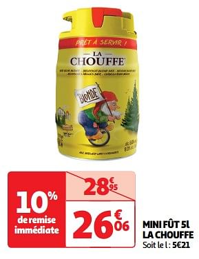 Promoties Mini fût la chouffe - Chouffe - Geldig van 23/04/2024 tot 28/04/2024 bij Auchan