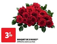 Bouquet de 15 roses-Huismerk - Auchan