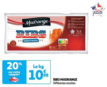 Promoties Ribs madrange - Madrange - Geldig van 23/04/2024 tot 28/04/2024 bij Auchan