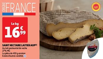 Promoties Saint nectaire laitier aop - Huismerk - Auchan - Geldig van 23/04/2024 tot 28/04/2024 bij Auchan