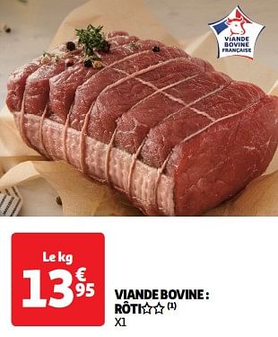 Promoties Viande bovine rôti - Huismerk - Auchan - Geldig van 23/04/2024 tot 28/04/2024 bij Auchan