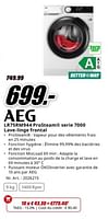Promotions Aeg lr75rm944 prosteam serie 7000 lave-linge frontal - AEG - Valide de 22/04/2024 à 28/04/2024 chez Media Markt