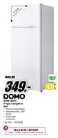 Promotions Domo do91401c frigo-congélateur - Domo - Valide de 22/04/2024 à 28/04/2024 chez Media Markt
