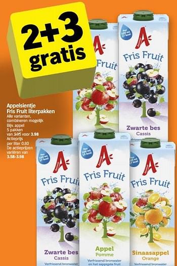 Promoties Appelsientje fris fruit literpakken - Appelsientje - Geldig van 22/04/2024 tot 28/04/2024 bij Albert Heijn