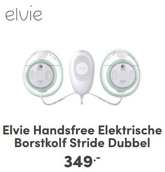 Promoties Elvie handsfree elektrische borstkolf stride dubbel - Elvie - Geldig van 21/04/2024 tot 27/04/2024 bij Baby & Tiener Megastore