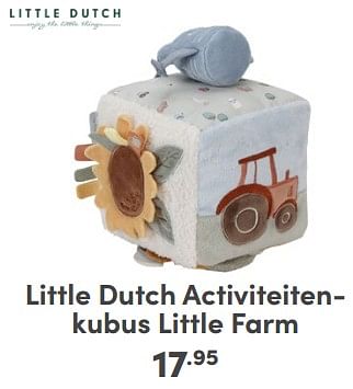 Promoties Little dutch activiteitenkubus little farm - Little Dutch - Geldig van 21/04/2024 tot 27/04/2024 bij Baby & Tiener Megastore