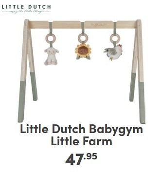 Promoties Little dutch babygym little farm - Little Dutch - Geldig van 21/04/2024 tot 27/04/2024 bij Baby & Tiener Megastore