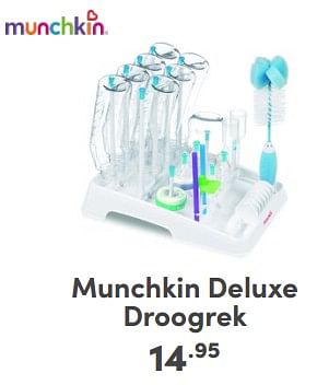 Promoties Munchkin deluxe droogrek - Munchkin - Geldig van 21/04/2024 tot 27/04/2024 bij Baby & Tiener Megastore